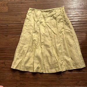 Edward Green Linen Skirt Size 4